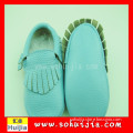 Top quality turquoise leopard lovely cotton wholesale leather soft blue patent leather shoes